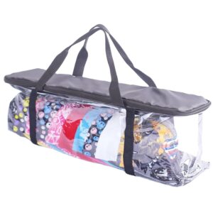 New Arrival Clear Hat Organizer Short Handle Polyester PVC Cap Storage Bag with Special Purpose