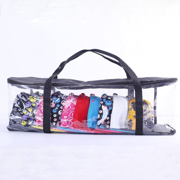 New Arrival Clear Hat Organizer Short Handle Polyester PVC Cap Storage Bag with Special Purpose - 画像 4