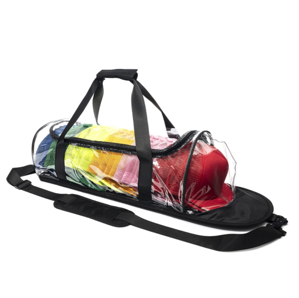 Customization Caps Carrier clear Cap Duffel Bag with Shoulder Strap