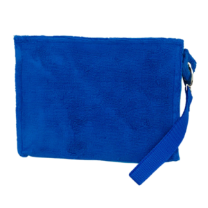 Women's Soft Terry Cloth Wristlet Clutch with Multi-Card Organizer Convenient Cell Phone Wallet