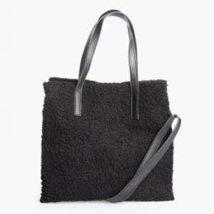 Women's Simple Velvet Drawstring Handbag Hand-held Cross-Body Teddy Design