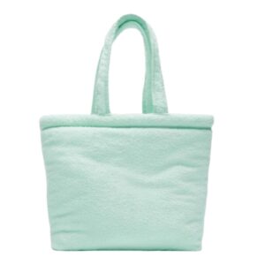 Summer Trendy Large Capacity Soft Terry Cloth Tote Bag Stylish Beach Towel for Women Cotton Beach Bag