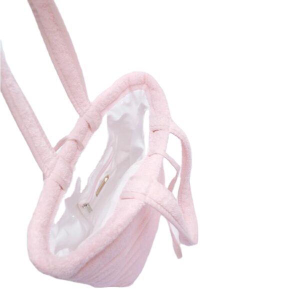 Summer Trendy Large Capacity Soft Terry Cloth Tote Bag Stylish Beach Towel for Women Cotton Beach Bag - Image 3