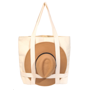 Classic Beach Tote Bag Has Loose Straps for Towel Hat Yoga Mat