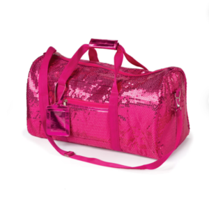 Pink Sequined Duffel Bag Dance Bag Pageant Bling