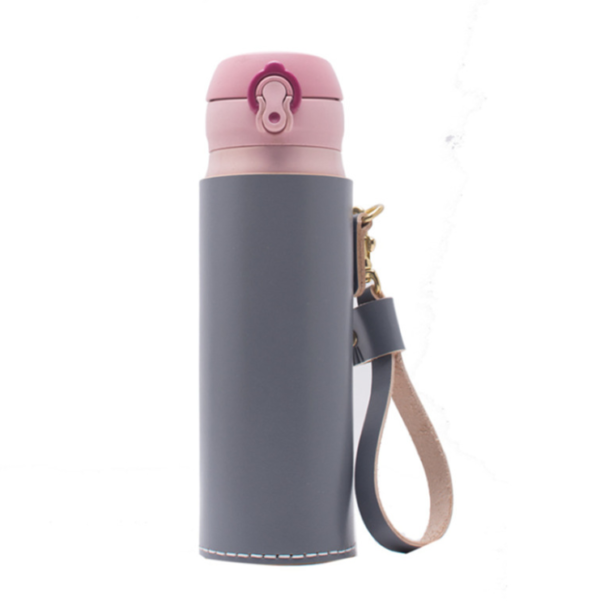 High Quality Leather Glass Protector Cup Holder Sleeve Cover Insulated Felt Bottle Cover