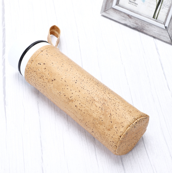 High Quality Leather Glass Protector Cup Holder Sleeve Cover Insulated Felt Bottle Cover - Image 3