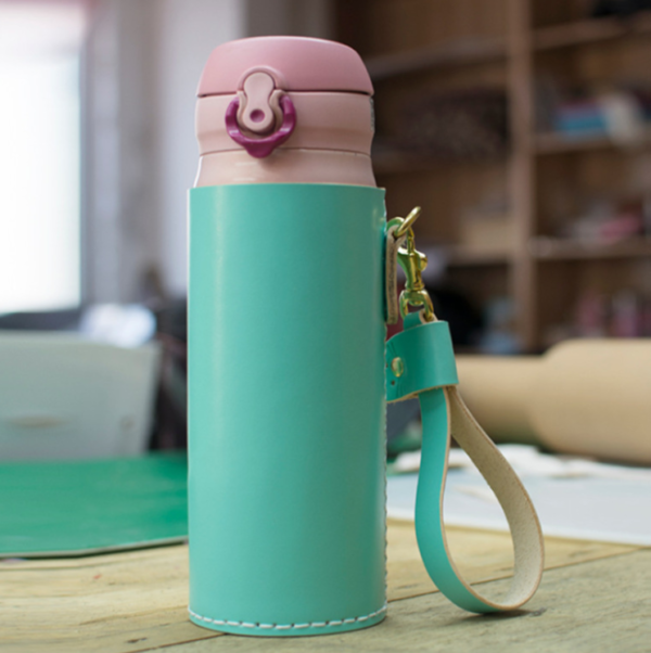 High Quality Leather Glass Protector Cup Holder Sleeve Cover Insulated Felt Bottle Cover - Image 4