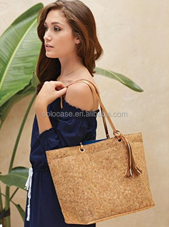 Cork Tote Bag Large Vegan Shoulder Bag Gift for Women - 画像 4