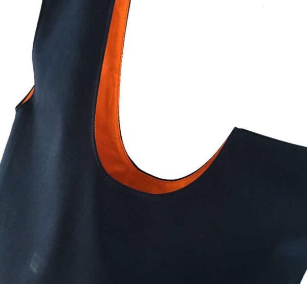Leather Knot Shopper Tote Bag Suede Hobo Bag - Image 4
