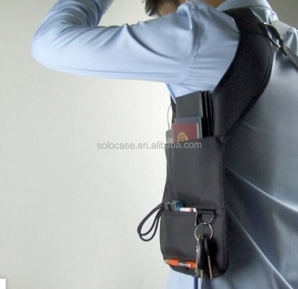 Tactical Anti-Theft Hidden Underarm Shoulder Bag Phone Holster Pouch - 画像 2