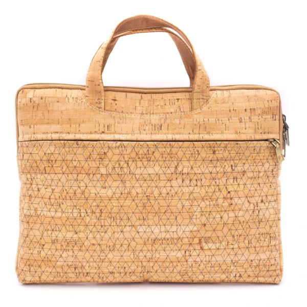 100% Vegan Natural Cork Laptop Bag Briefcase for Men - Image 2