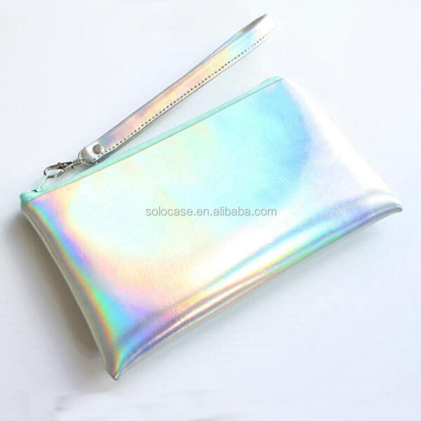Rainbow Pouch Holographic Bag Iridescent Bag With Customizable Color Zipper - 画像 3