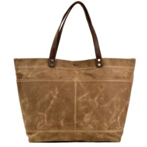 Water Repellent Dirt Resistant Waxed Canvas Shoulder Tote Bag