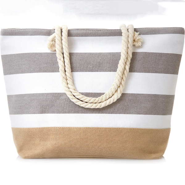 Water Resistant Canvas Tote Beach Cooler Bag Shoulder Tote Bag - Image 2