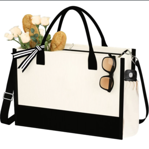 Nice Looking Durable Canvas Cooler Bag with Creative Beach Design