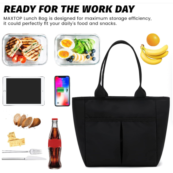 Women's Insulated Thermal Lunch Bag for Work with Wide-Open Pocket Cooler Bags Product - Bild 5