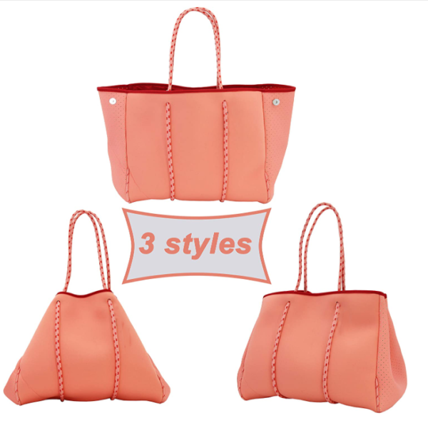 Stylish Durable Neoprene Cooler Bag Fashionable Beach and Shopping Bag - صورة 5