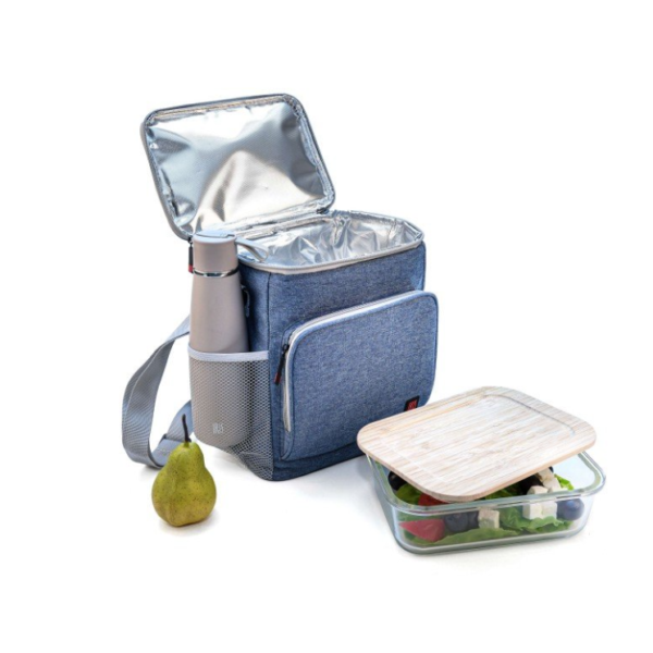 Oxford Lunch Picnic Zipper Tote Cooler Bag Insulated Foldable Wine Tote-Insulated Cooler Bags - صورة 3