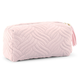 Small Personalized Velvet Quilted Makeup Bag for Women Cosmetic Bags & Casos