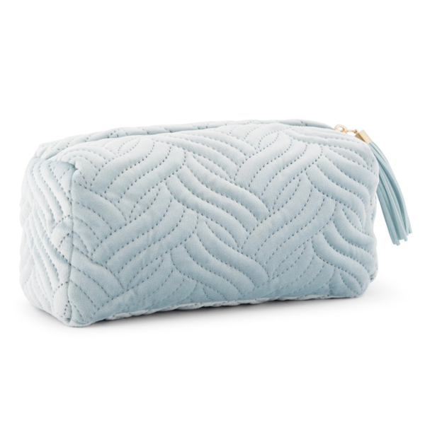 Small Personalized Velvet Quilted Makeup Bag for Women Cosmetic Bags & Fälle - Bild 4