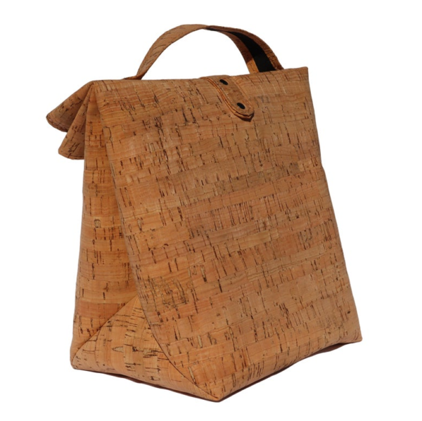 Eco Soft Mini Cork Insulated Cooler Bag 6 Can Lunch Tote Box for Milk Drinks Food Sustainable Thermal Bolsa - Bild 3