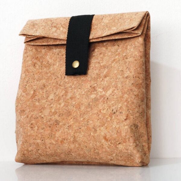 Eco Soft Mini Cork Insulated Cooler Bag 6 Can Lunch Tote Box for Milk Drinks Food Sustainable Thermal Bolsa - Bild 4