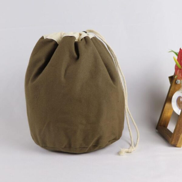 Large Reusable Canvas Muslin Drawstring Storage Sack for Bread and Other Shopping Needs - 영상 6