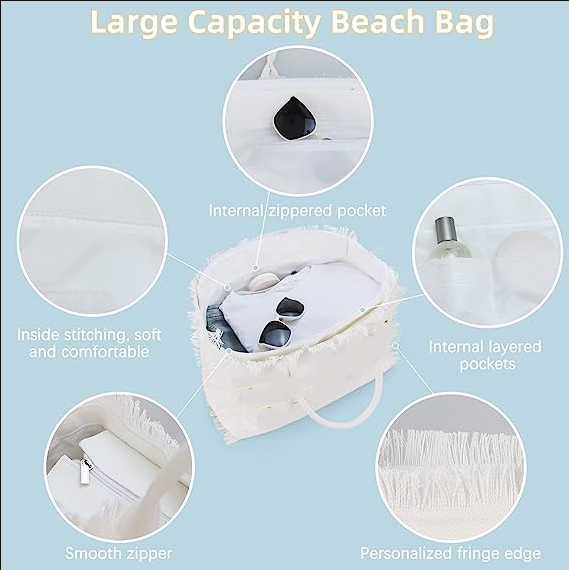 Women's Beach Tote Cooler Bags for Beach and Pool Use - 画像 4