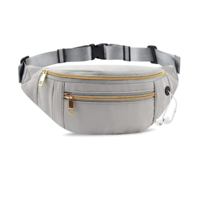 Premium Fashion 4-Zipper Pockets Fanny Pack Waist Pack Crossbody Bum Bags for Women and Men for Hiking