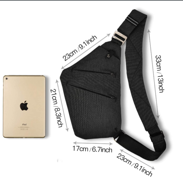 Anti-Theft Crossbody Shoulder Sling Bag for Men and Women Waist Bags - 画像 6