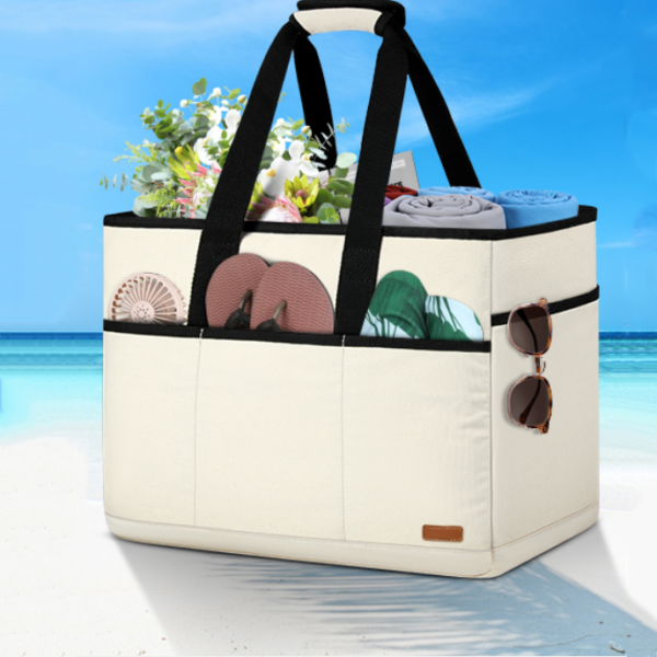 Waterproof Oversized Canvas Cooler Bag Stylish and Practical for Storage and Transportation - Image 2