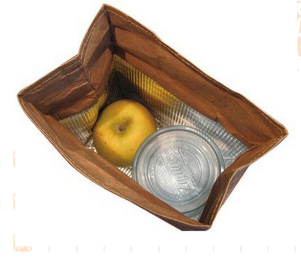 Eco-Friendly Portable Thermal Tyvek Paper Cooler Bag Food Delivery Sublimation Lunch Bag - 画像 4