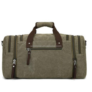 Large Capacity Waterproof Waxed Canvas Weekender Duffel Bag for Outdoor Weekend Travel