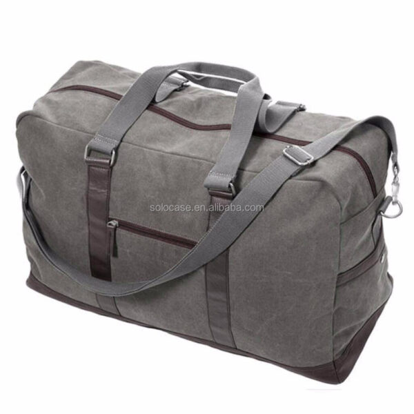 Large Capacity Waterproof Waxed Canvas Weekender Duffel Bag for Outdoor Weekend Travel - Bild 3