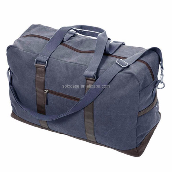 Large Capacity Waterproof Waxed Canvas Weekender Duffel Bag for Outdoor Weekend Travel - Bild 4