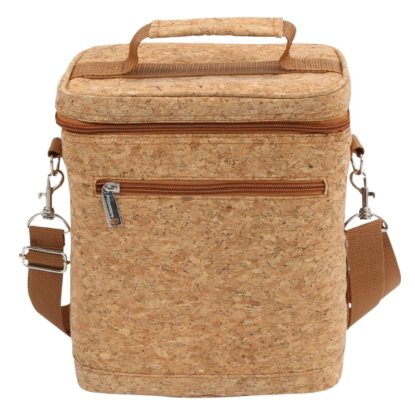New Design Insulated Thermal Picnic Bag Eco-Friendly Degradable Natural Wood Cork Cooler Bag - Image 6