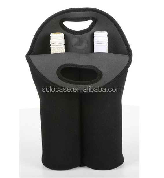 Custom Floral Neoprene Wine Tote Cooler Bag for Wine Bottle - Bild 3