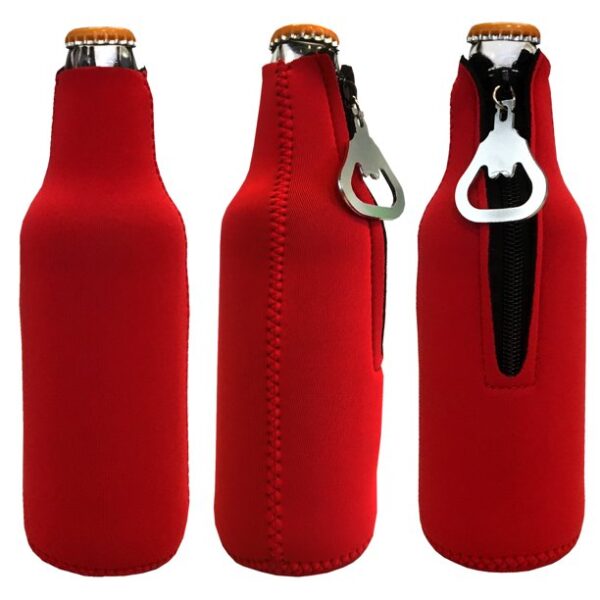 Neoprene 750 ml Wine Cooler Bag with Side Pocket Snugly Holds Your Favorite Bottle - Bild 4