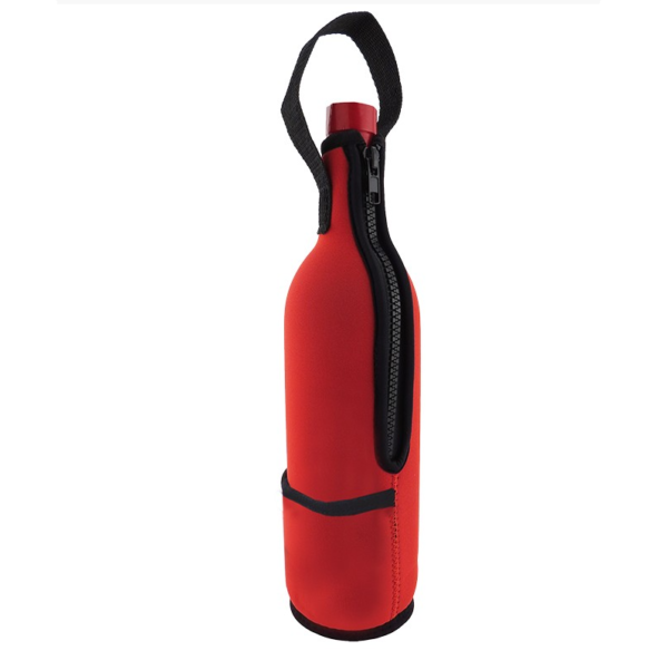 Neoprene Wine Cooler Bag with Plastic Corkscrew Convenient and Stylish Bottle Holder - Image 3