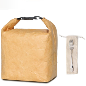 Water-Resistant Tyvek Material Collapsible Lunch Bag for Cooler Storage