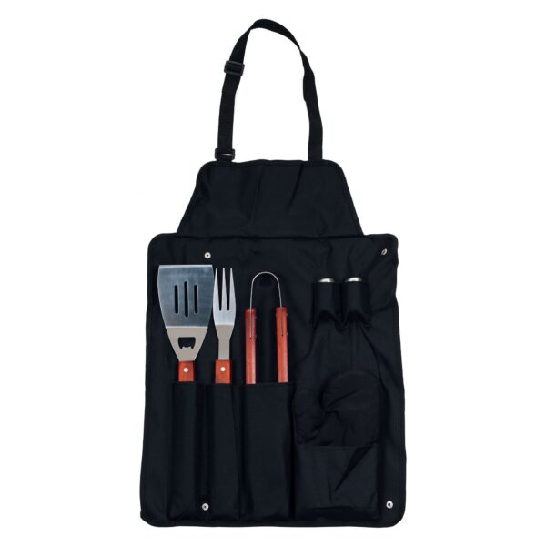 Special Purpose Outdoor Cooking BBQ Apron with Tools Pouch for Outdoor Kitchen Use - 画像 3