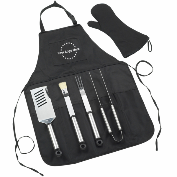 Special Purpose Outdoor Cooking BBQ Apron with Tools Pouch for Outdoor Kitchen Use - 画像 5