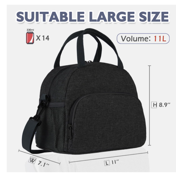Insulated Lunch Bag for Women and Men Cooler Bags for Work or Outdoor Activities - Изображение 5