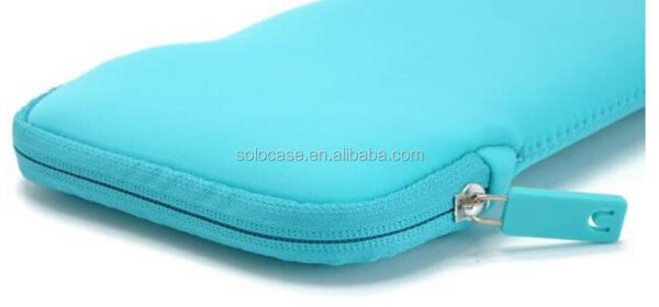 Neoprene Zipper Closure Travel Cosmetic Pouch Protective Bag for Cosmetics & ケース - 画像 2