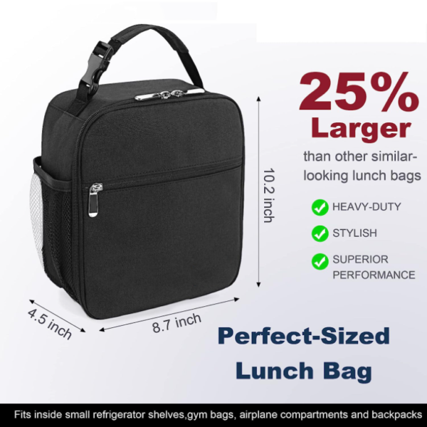 Small Size Cooler Bags Lunch Box for Office Work or Picnic for Men Women Adults - Bild 4
