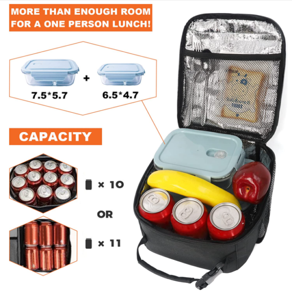 Small Size Cooler Bags Lunch Box for Office Work or Picnic for Men Women Adults - Bild 5