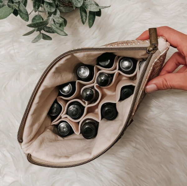 Travel Essential Oil Case Cork Oil Bag for Cosmetics Convenient Storage Solution - Imagem 3