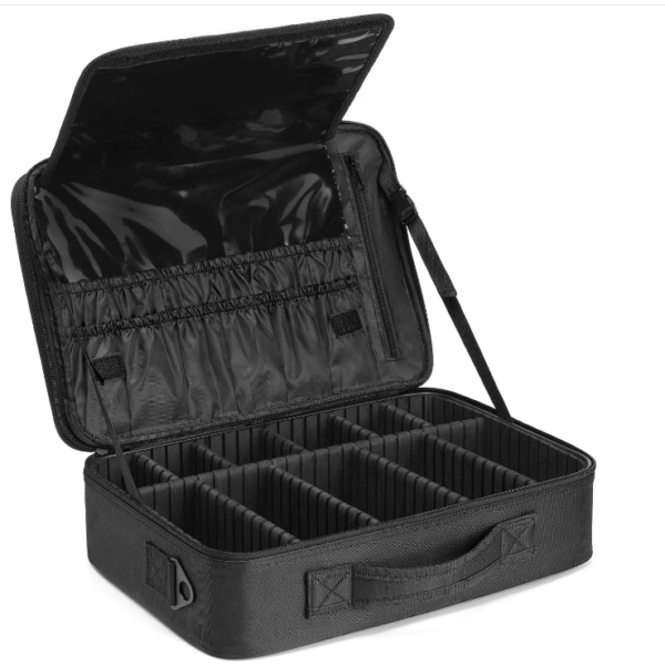 Portable Travel Makeup Train Case Cosmetic Case Organizer for Artist Storage Train Cosmetic Bag - Bild 5