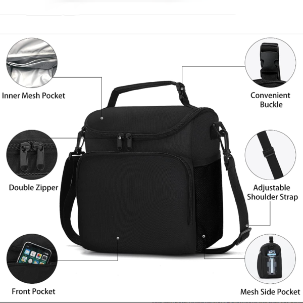 Large Heavy-Duty Insulated Lunch Box Tote Bag for Adults-Cooler Bags for Men and Women - Bild 3